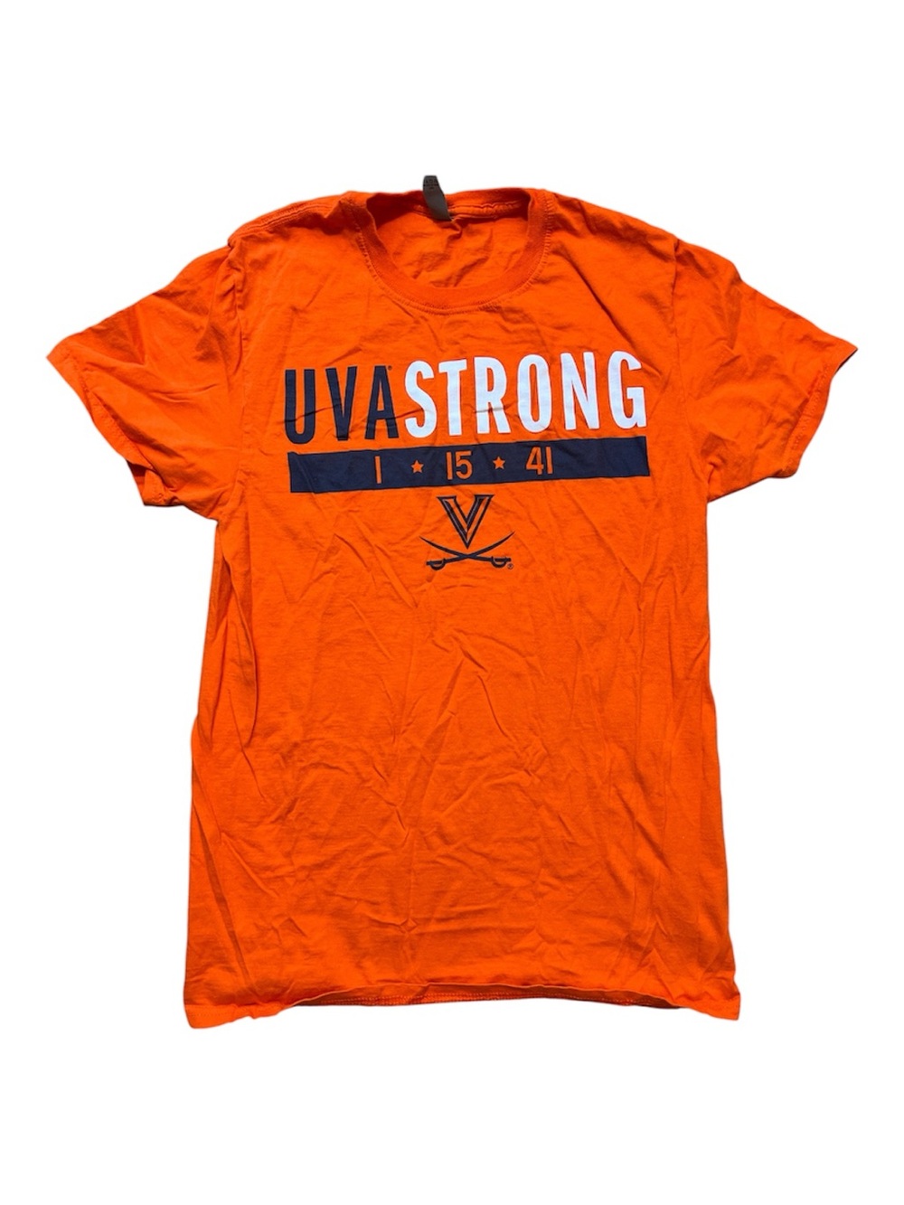 Fruit of the‎ Loom UVA Strong Memorial Graphic Tee Orange Cavaliers Adult Small